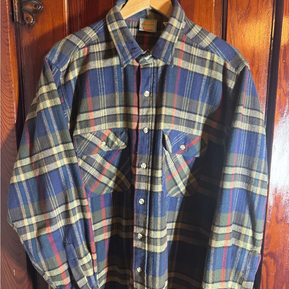 Vintage 90s Plaid Flannel Shirt